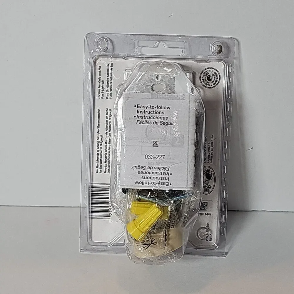 Hampton Bay Fan Control 750 450 Rotary Fan Control Quiet 3 Speed White & Ivory